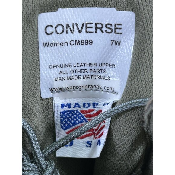 Converse Green Military Soft Toe Combat Boots Womens Size 7 - Picture 7 of 8